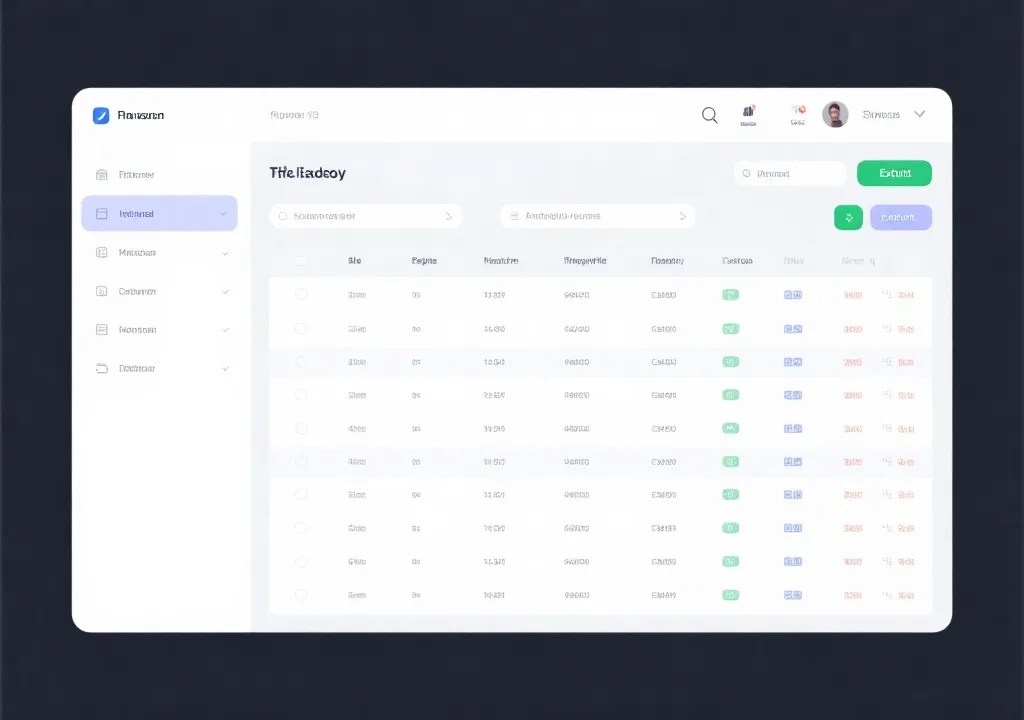 数据表格与筛选导出示意
